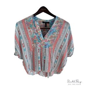 BCBGMAXAZRIA Skartlett Relaxed Handkerchief Top - Size XS